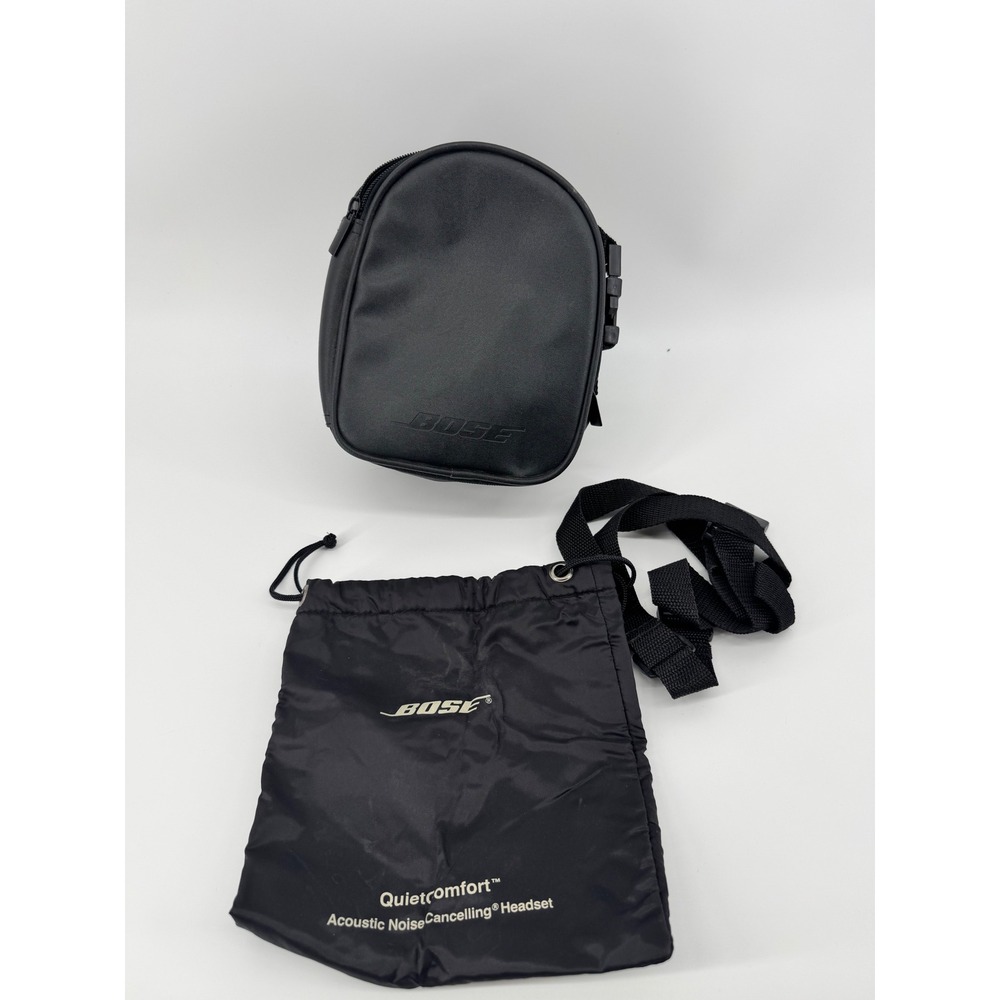 Bose QuietComfort Headset Carrying Case and Drawstring Bag Set Black Travel Case